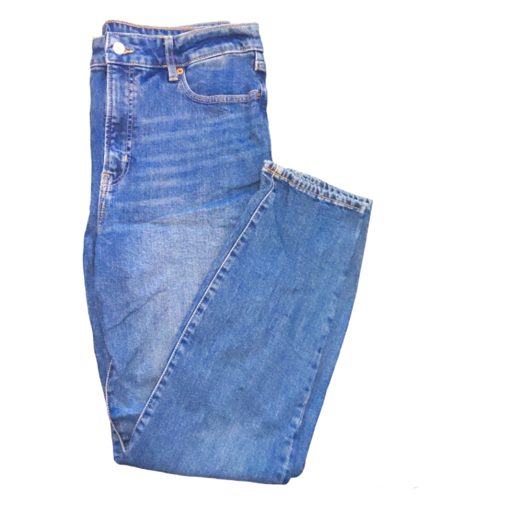 Old Navy Denim O.G. Straight High Rise Blue Jeans Size 14 Tall